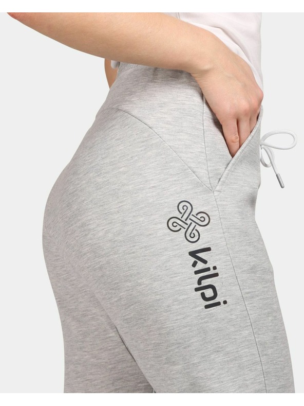 Kilpi Ženske športne bombažne trenirke Kilpi MATTY-W svetlo sive barve