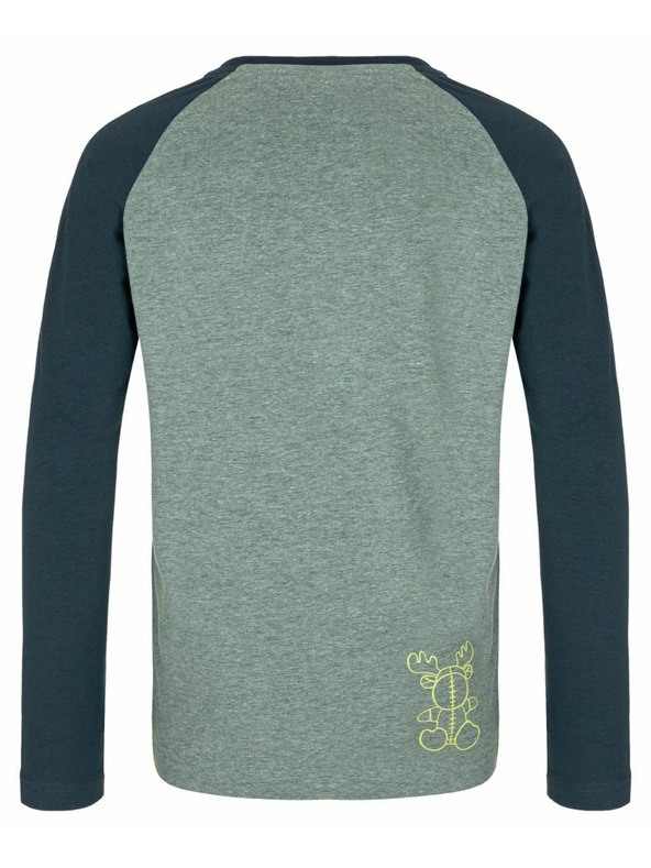 Kilpi Deška bombažna majica z dolgimi rokavi Kilpi SONIER-JB Temno zelena