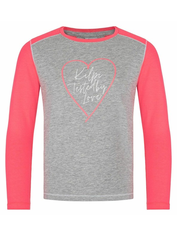 Kilpi Dekliška bombažna majica z dolgimi rokavi Kilpi SONIER-JG Svetlo siva