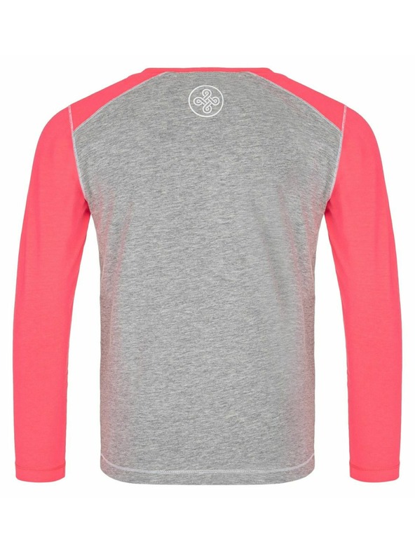 Kilpi Dekliška bombažna majica z dolgimi rokavi Kilpi SONIER-JG Svetlo siva