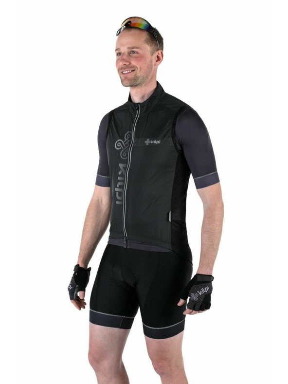 Kilpi Moški kolesarski brezrokavnik Kilpi FLOW-M Črn