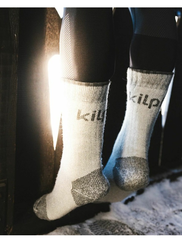 Kilpi Volnene nogavice Kilpi LECCO-U Svetlo siva