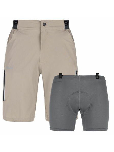 Kilpi Moške kolesarske kratke hlače Kilpi TRACKEE-M Bež