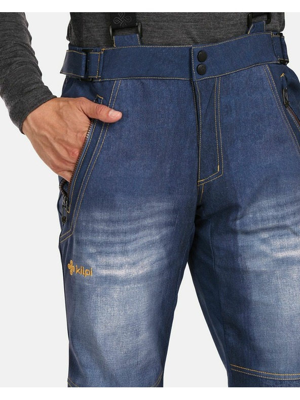 Kilpi Moške softshell smučarske hlače Kilpi JEANSO-M Temno modra