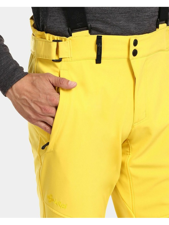 Kilpi Moške softshell smučarske hlače Kilpi RHEA-M Rumena