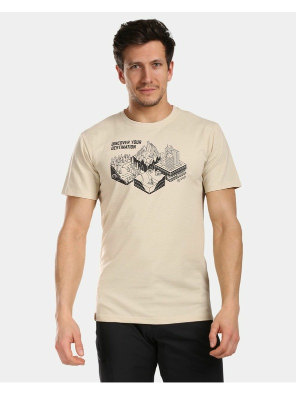 Kilpi Moška bombažna majica Kilpi VIBE-M Beige