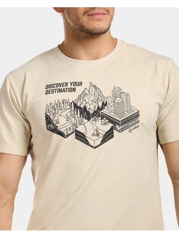 Kilpi Moška bombažna majica Kilpi VIBE-M Beige