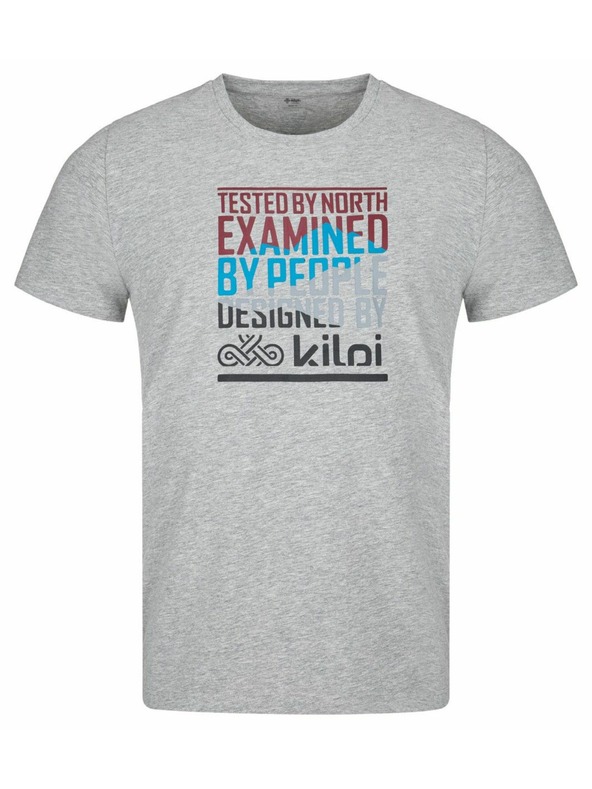 Kilpi Moška bombažna majica Kilpi TYPON-M Svetlo siva