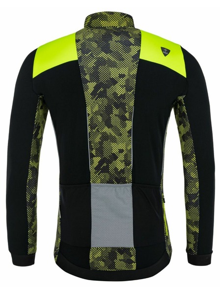 Kilpi Moški topel kolesarski dres Kilpi MOVETO-M Rumena