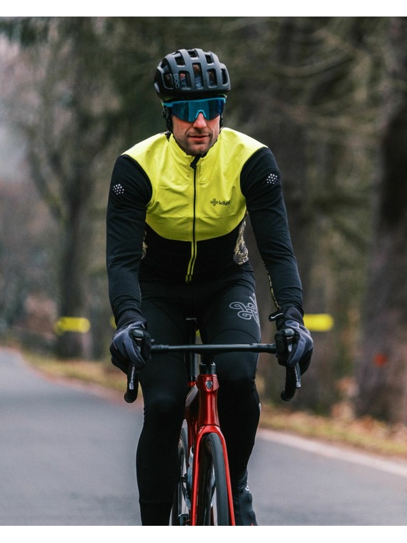 Kilpi Moški topel kolesarski dres Kilpi MOVETO-M Rumena