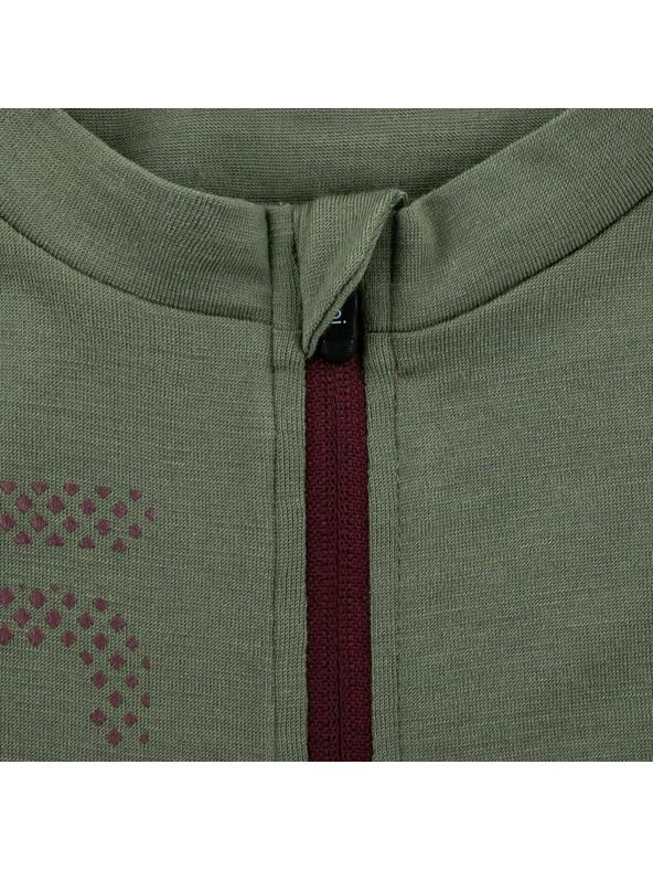 Kilpi Moški kolesarski dres iz merinove volne Kilpi PETRANA-M Khaki