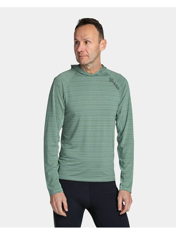 Kilpi Moška funkcionalna majica z dolgimi rokavi Kilpi AILEEN-M Temno zelena