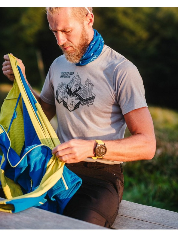 Kilpi Kilpi GAROVE-M Moška funkcionalna majica svetlo siva