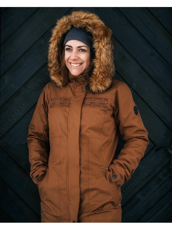 Kilpi Ženska zimska plašč Kilpi PERU-W Rjava