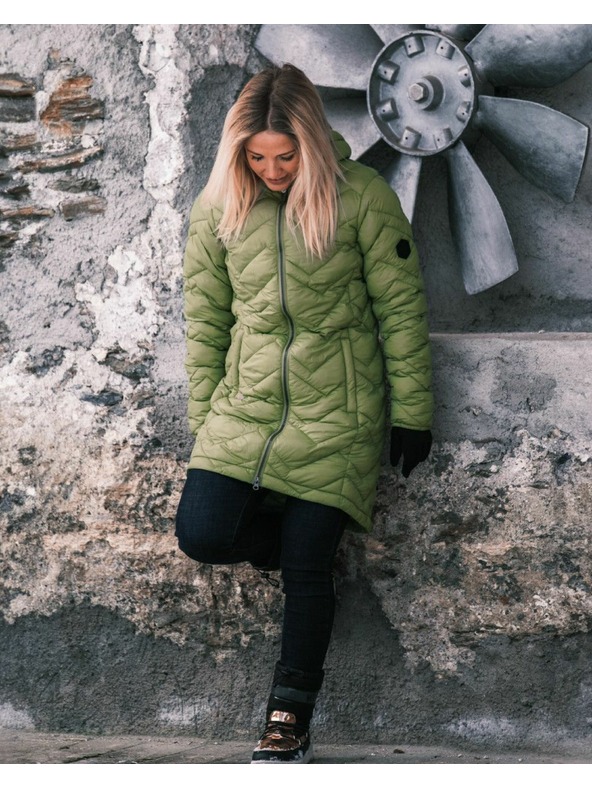 Kilpi Ženska topla plašč Kilpi LEILA-W Zelena