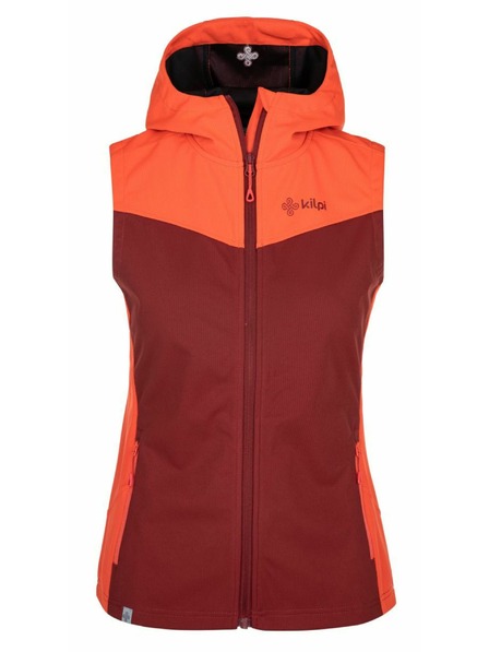 Kilpi Ženska softshell telovnik Kilpi CORTINA-W Temno rdeča