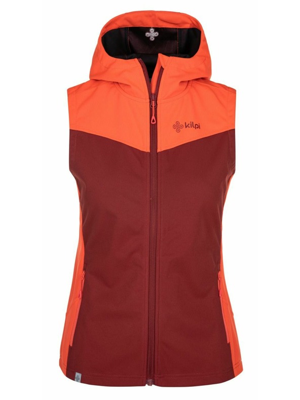 Kilpi Ženska softshell telovnik Kilpi CORTINA-W Temno rdeča