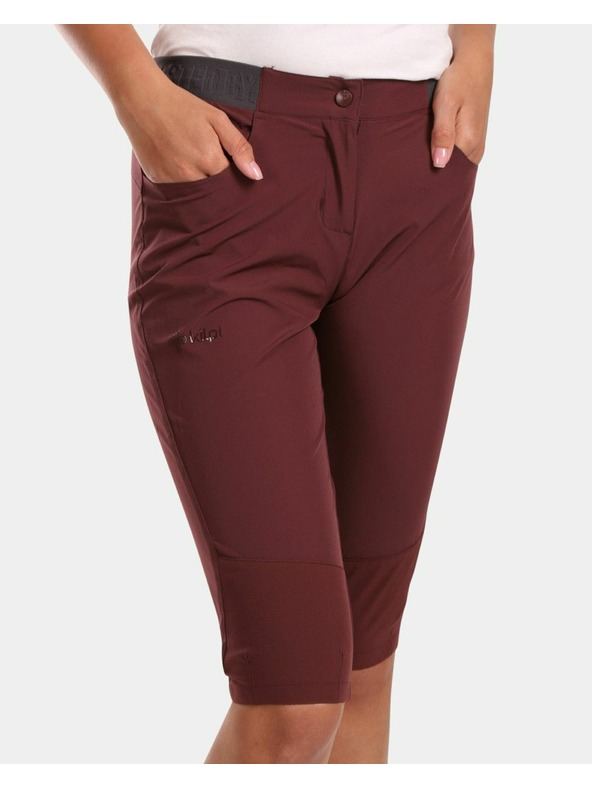 Kilpi Ženske outdoor 3/4 hlače Kilpi MEEDIN-W Temno rdeča