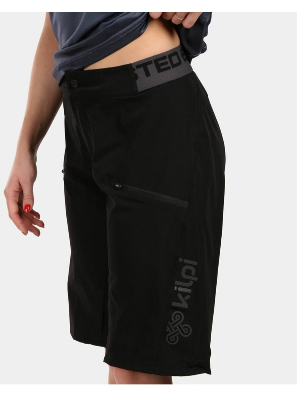 Kilpi Ženske kolesarske kratke hlače Kilpi TRACKEE-W Črna