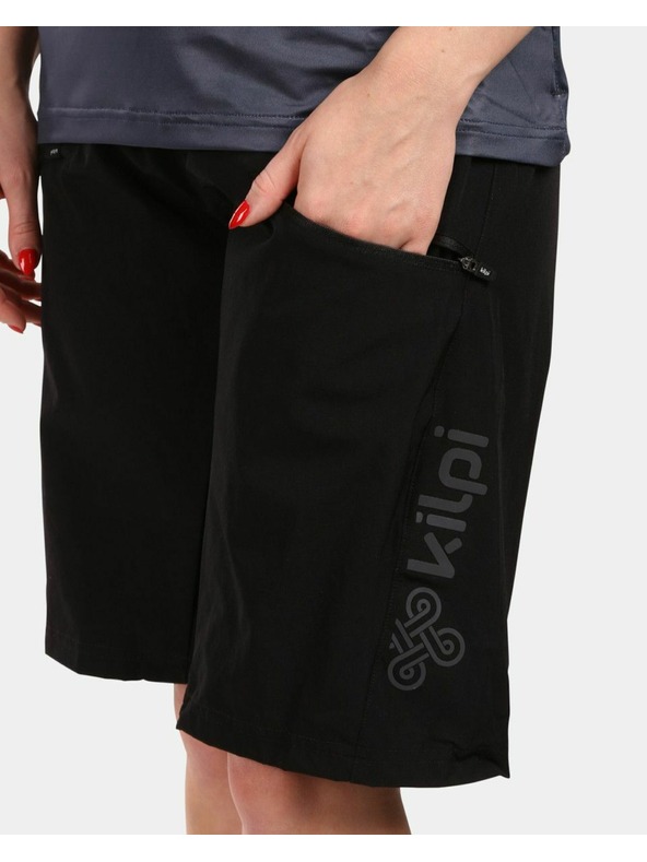 Kilpi Ženske kolesarske kratke hlače Kilpi TRACKEE-W Črna