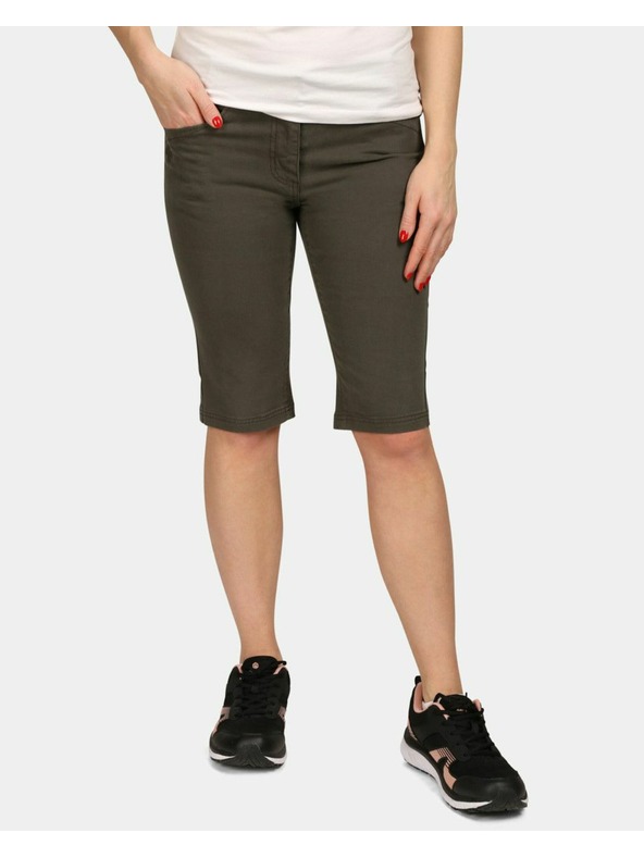 Kilpi Ženske bombažne kratke hlače Kilpi PARIVA-W Temno zelena