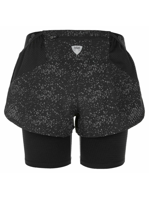 Kilpi Ženske tekaške kratke hlače 2 v 1 Kilpi BERGEN-W Črna