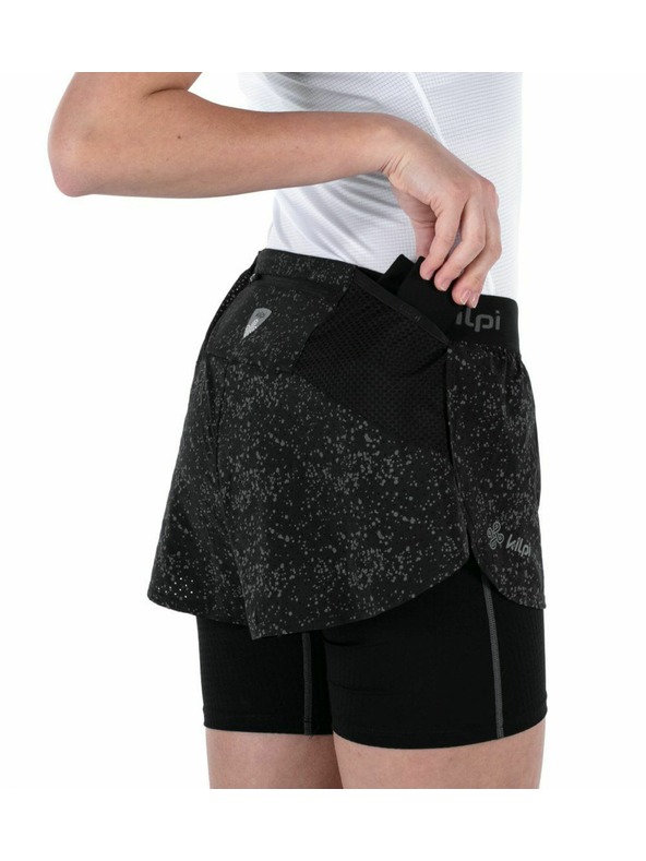 Kilpi Ženske tekaške kratke hlače 2 v 1 Kilpi BERGEN-W Črna