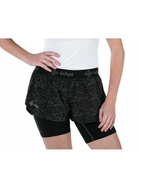 Kilpi Ženske tekaške kratke hlače 2 v 1 Kilpi BERGEN-W Črna