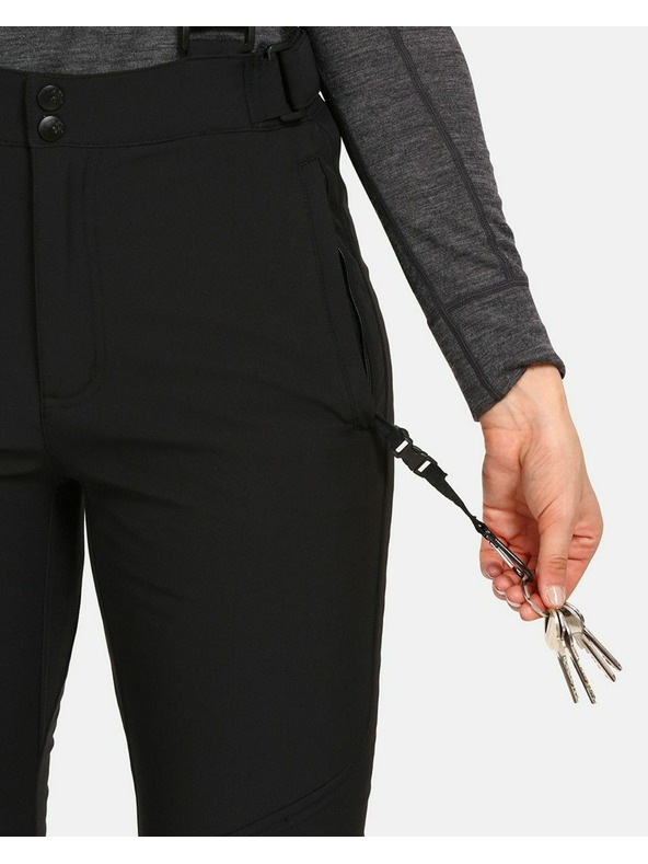 Kilpi Ženske softshell smučarske hlače Kilpi RHEA-W Black