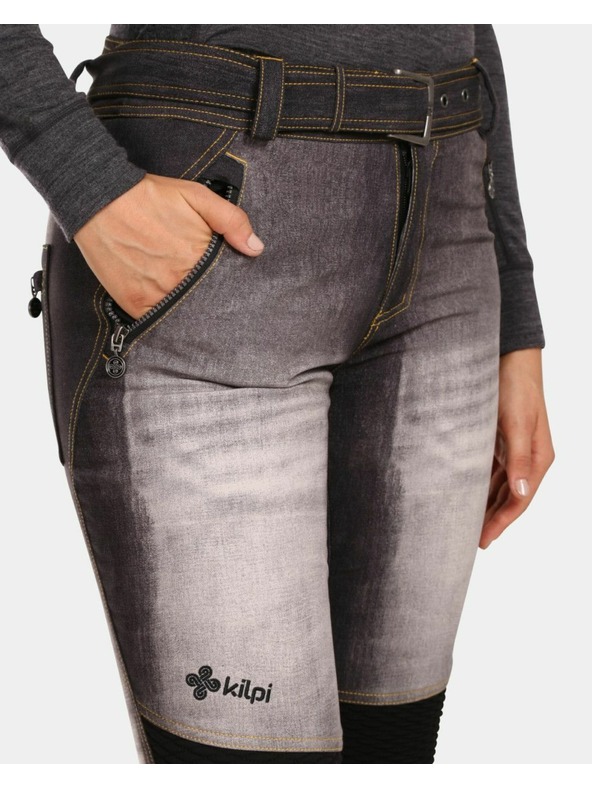 Kilpi Ženske softshell smučarske hlače Kilpi JEANSO-W Črna