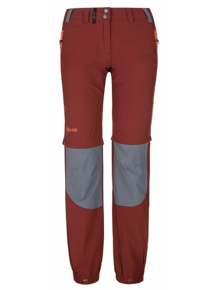 Kilpi Ženske pohodne hlače KILPI HOSIO-W Temno rdeča