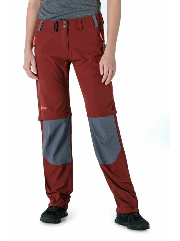 Kilpi Ženske pohodne hlače KILPI HOSIO-W Temno rdeča