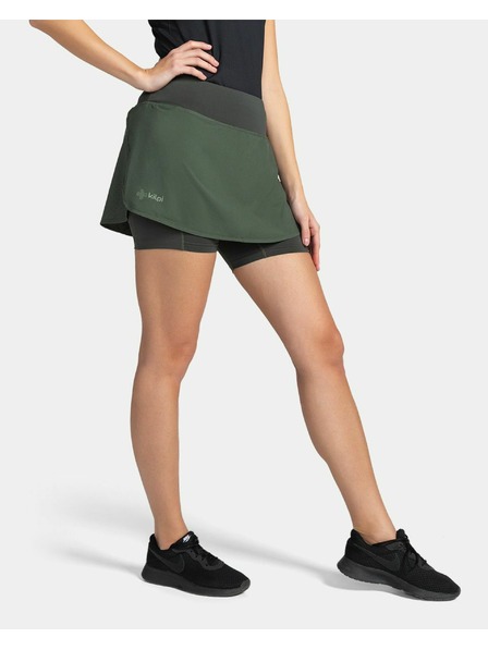 Kilpi Ženska tekaško krilo Kilpi TITICACA-W Temno zelena