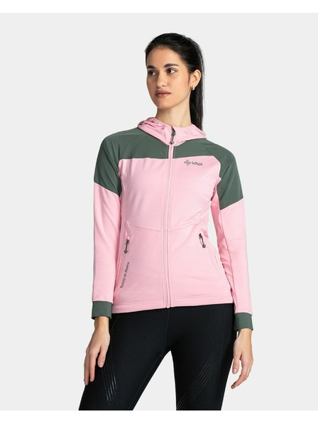 Kilpi Ženska raztegljiva jopica s kapuco Kilpi MEMPHIS-W Svetlo roza
