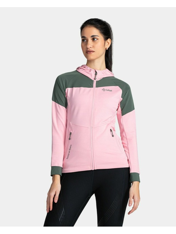 Kilpi Ženska raztegljiva jopica s kapuco Kilpi MEMPHIS-W Svetlo roza