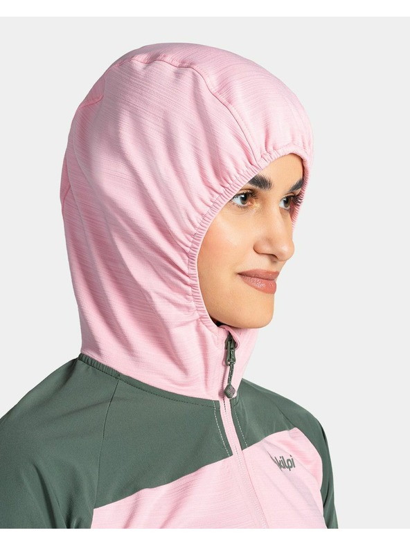 Kilpi Ženska raztegljiva jopica s kapuco Kilpi MEMPHIS-W Svetlo roza