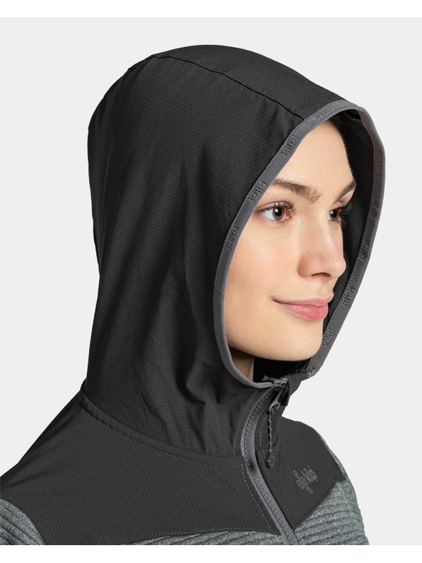 Kilpi Ženska športna jopa s kapuco Kilpi TANALI-W Temno siva