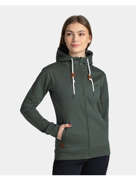 Kilpi Ženska bombažna jopa Kilpi BERY-W Temno zelena
