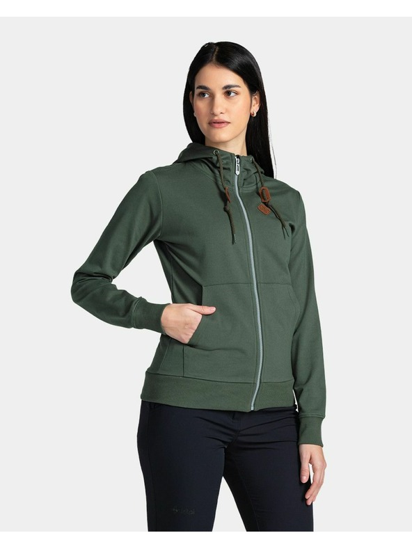 Kilpi Ženska bombažna jopa Kilpi TARALI-W Temno zelena