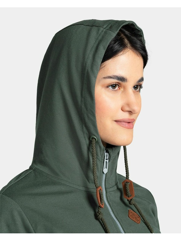Kilpi Ženska bombažna jopa Kilpi TARALI-W Temno zelena