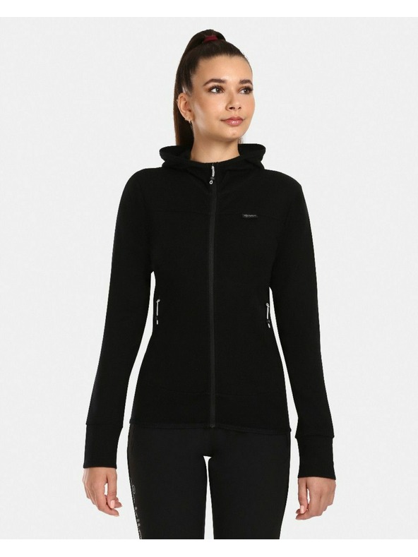 Kilpi Ženski pulover iz merino volne Kilpi WOLIE-W Črna