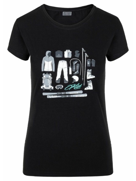 Kilpi Ženska majica s kratkimi rokavi Kilpi TORNES-W Črna