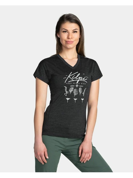 Kilpi Ženski funkcionalni top Kilpi MERIN-W Temno siva