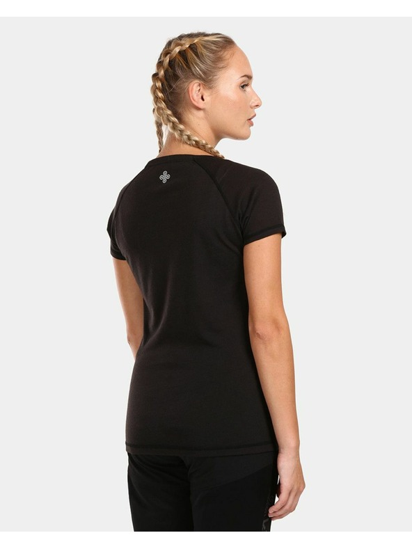 Kilpi Ženska majica iz merino volne Kilpi ZARJA-W Črna