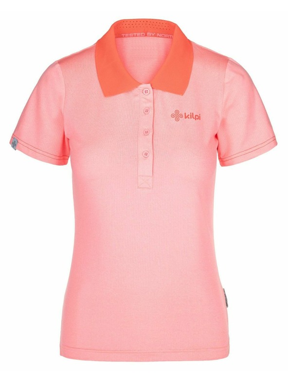 Kilpi Ženska funkcionalna polo majica Kilpi COLLAR-W Svetlo rožnata