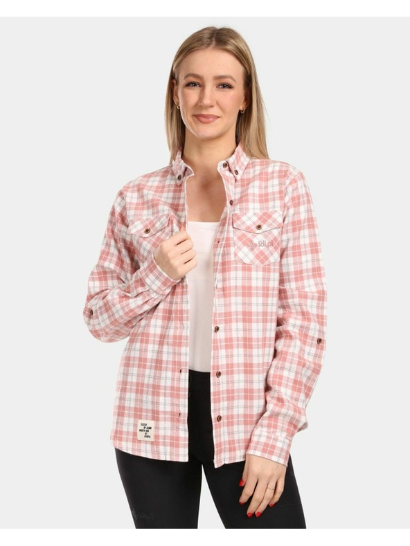 Kilpi Ženska športna flanelna srajca Kilpi FLANNY-W Pink