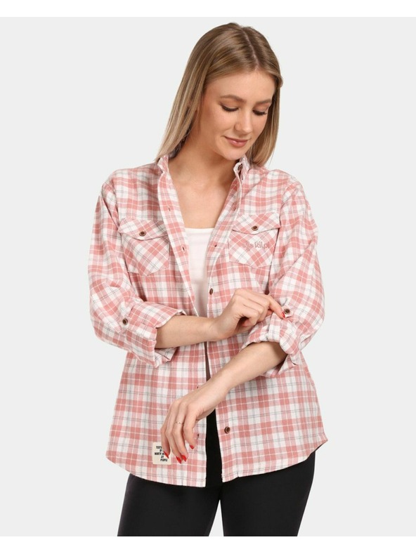 Kilpi Ženska športna flanelna srajca Kilpi FLANNY-W Pink