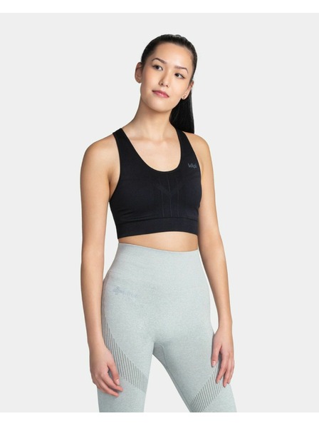 Kilpi Ženska športna brezšivna modrček Kilpi WINIE-W Črna