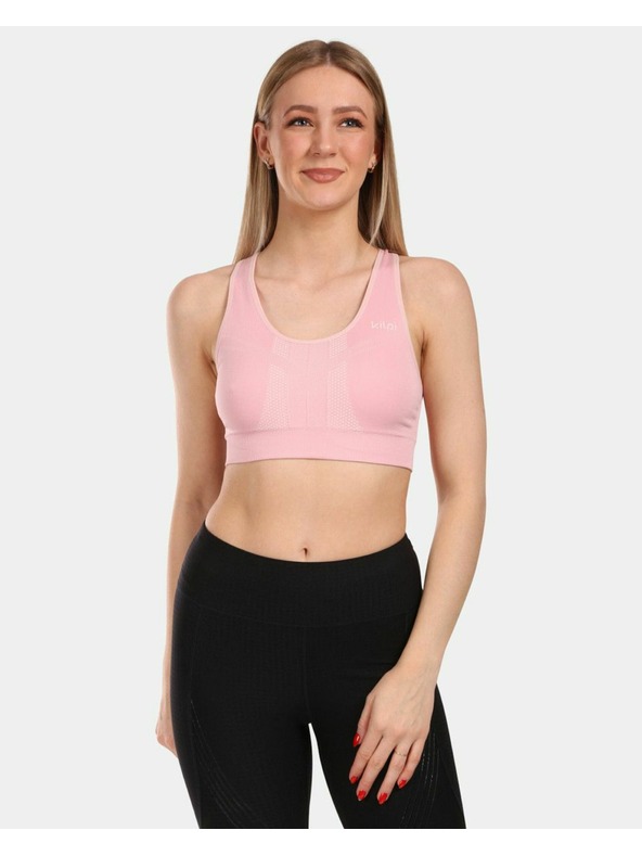 Kilpi Ženska športna brezšivna modrček Kilpi WINIE-W Svetlo roza