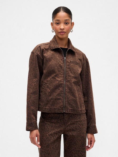 GAP Džínsova crop jakna GAP